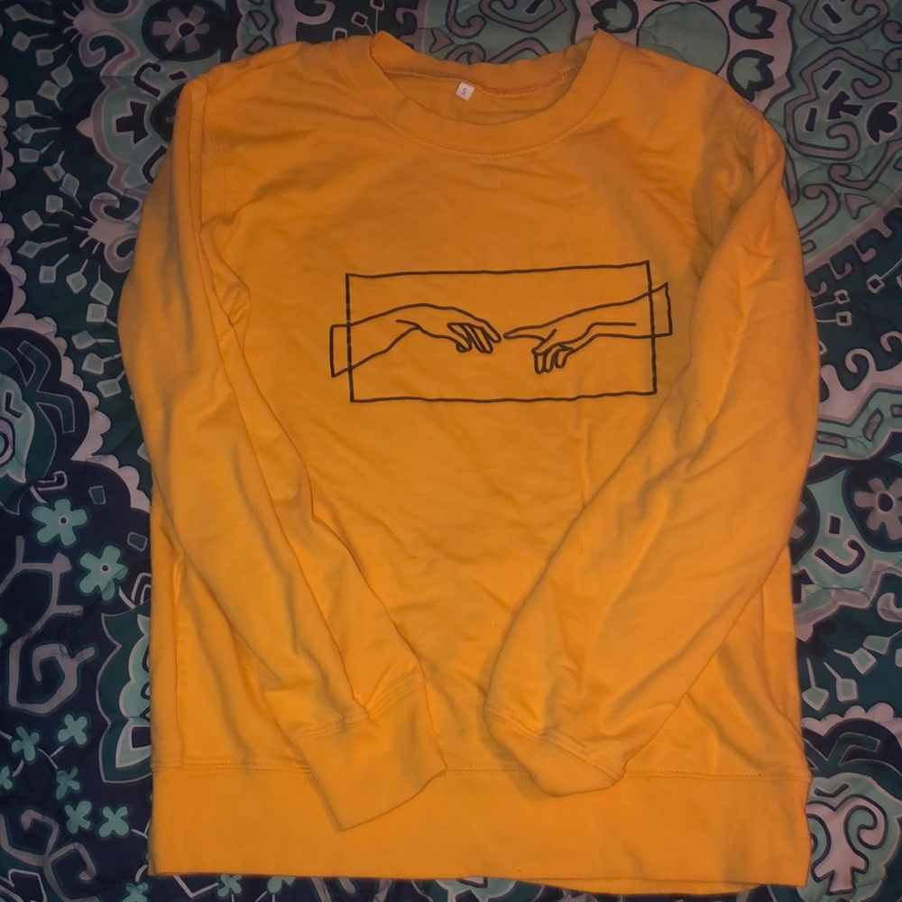 Shein Yellow Crew Neck Size women’s Small